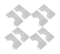 DIYEAH Plumbing Self-Adhesive Covers Square Escutcheon 4pcs Abs Material with Seamless Coverage and Wear-Resistant Finish for Wall-Mounted Pipes for Bathroom and Home Environments