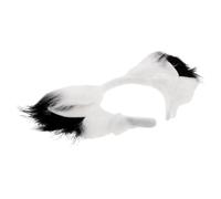 DIYEAH Plush Fox Ears Headband Elastic Fit Animal Cosplay Accessory for Women and Cute Kawaii Costume Headwear with Stretchy Band for Halloween Party and Dress Up