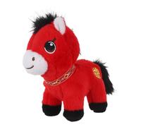 DIYEAH Plush Horse Toy: Lucky Chinese Horse Plushie Doll Zodiac Stuffed Toy Festive Lunar New Year Decoration for Spring Festival Ornament