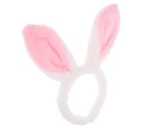 DIYEAH Plush Rabbit Ear Headband White Bunny Ear Hair Decoration for Easter and Costume Parties, Versatile Addition Fits Ages, Adorable Cartoon Style Hair Accessory