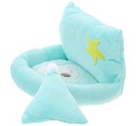 DIYEAH Plush Small Pet Warm Bed for Guinea Pig and Hamster, Comfortable and Soft Sleeping Nest, for Cold Winter Floors, Green Plush Material for Cozy Hideout