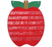 DIYEAH Pocket Chart for Classroom: Apple Shaped Calendar Pocket Chart for Homeschool Teaching Supplies - Word Sentence Cards Calendar Daily Schedule