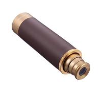 DIYEAH Portable 25x Magnification Monocular Telescope Outdoor Travel HD High Definition Retractable Vintage Pirate Design for Hiking Camping Wildlife Observation