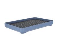 DIYEAH Portable Cat Water Fountain Drip Tray with Anti-leak Pp Base Mat and Microconcave Surface, 15x10 Inch Feeding Station Accessory for Balconies and Pet Feeding Areas