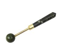 DIYEAH Portable Jade Massage Hammer for Back and Neck, Manual Muscle Scraping Tool for Fitness Enthusiasts and Office Workers, Household Self Back Massage Tool with Spring Mechanism