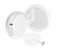 DIYEAH Portable Lip Mask Container with Flip Lid 13g White Plastic Jar with Silicone Lip Brush for Home and On-The-go Use