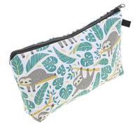 DIYEAH Portable Makeup Bag with Printed Sloth Design, Dacron Material, Space Saving Cosmetic Bag for Travel and Trip, Chic Practical Design for Women and Female Friends