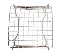 DIYEAH Portable Outdoor Folding Stainless Steel Bbq Grill Rack for Camping Picnic Food-grade Heat-resistant Barbecue Stand Easy-clean Pot Support for Garden and Campfire Cooking