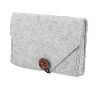 DIYEAH Portable Power Bank Organizer Bag Compact Electronics Accessories Storage Pouch for Travel Outdoor Use with Cable Management Suitable for Backpack and Luggage Grey