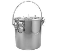 DIYEAH Portable Stainless Steel Manual Milking Machine for Cows and Sheep Hygienic Milking Kit with Spill-resistant Design Compact and Clean Milker for Farm and Dairy Use