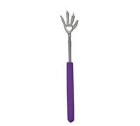 DIYEAH Portable Telescopic Back Scratcher for Relieving Itches on Difficult-to-Reach Areas with Rubber Handle Made of Stainless Steel Easy to Use Random Color for Travel and Storage