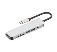 DIYEAH Portable USB Type Adapter for Laptops Video Output Pd Fast Charging USB with Multiple Ports for Easy Connectivity and Enhanced Performance