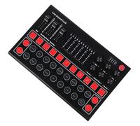DIYEAH Portable Voice Disguiser Sound Card with Lights Fast Stable Connection Low Latency External Audio Mixer for Live Streaming Karaoke and Broadcasting Multiple Platforms