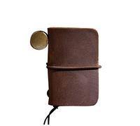 DIYEAH Practical Mini Notepad Brown Notebook for Students Office Workers Home Use for Note Taking Planning Portable Stationery for Travel
