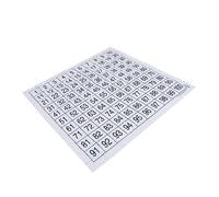 DIYEAH Preschool 1-100 Numbers Learning Poster Wall Chart, Plastic for Home