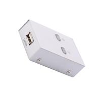 DIYEAH Printer Sharing USB 2.0: Connect and Easily Share Wired Printers Among Computers, USB Sharer for Adapter Connectivity, for Business Study Setup, Print Cable Not Provided, 2 Port