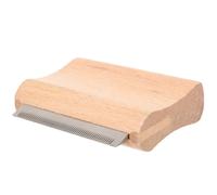 DIYEAH Professional Wooden Horse Grooming Brush for Large Animals Deshedding Tool for Horses and Cattle Safe Skin Protection with Tangle and Knot Removal Metal Teeth for Long-term Use