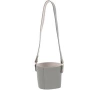 DIYEAH Pu Leather Coffee Cup Carrier with Handle, Easy to Clean and Non-slip Drink Cup Holder Sleeve, Reusable Coffee Sleeve for Portable Beverage Carrying
