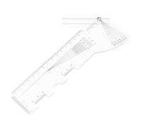 DIYEAH Pupil Distance Ruler for Eyeglasses - Optical Pd Measuring Tool Curved and Tilted Front Angle for Accurate Inter-pupillary Distance Measurement in Optician Use