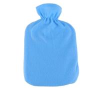 DIYEAH PVC Hot Water Bottle 2l with Fabric Cover Explosion Proof Classic Hot Water Bag for Cold Winter and Warm Hands Blue