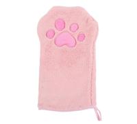 DIYEAH Quick Drying Dog Towel Mittens for Grooming and Bathing, Absorbent Coral Fleece Pet Towel Gloves for Cats and Puppies, Soft, Moisture Removing, Hand Cleaning Gloves 8.7x5.7 Inches