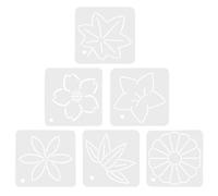 DIYEAH Quilting Stencils Patchwork Sewing Stencil Set Flower Shape 6pcs Made of Bendable Pp Material to Increase Creativity, for Quilting and Sewing Projects