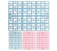 DIYEAH Rabbit Cage Pads 4pcs Plastic Square Foot Mats for Small Pets Providing Clean Environment in Cage and Balcony