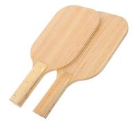 DIYEAH Racket for Blind Person Table Tennis Paddle with Sounds Feedback Design Ergonomic Grip Wooden Construction Beige for Recreational Activities Visual Impaired Individuals