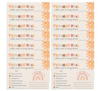 DIYEAH Rainbow Happy Mail Teacher Mail Cards 50 Pcs Positive Postcards for Classroom Incentive Reward Preschool Kindergarten Elementary Motivation