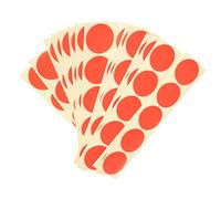 DIYEAH Red 5cm Gear Shape Seal Stickers 100pcs Pack, Self-Adhesive Certificate Seal Labels for Document Sealing, Office and DIY Decorative Paper Stickers