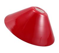 DIYEAH Red Bell Shape Glass Lampshade E27 Vintage Replacement for Table Lamp, Small Red Glass Shade for Reading Desk Lamp, Library and Pendant Light Cover