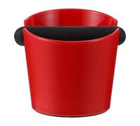 DIYEAH Red Coffee Knock Box with Removable Bar Capacity Espresso Grounds Bin Non-slip Household Coffee Knock Holder for Espresso Machine Accessories
