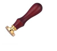 DIYEAH Red Wood and Copper Halloween Wax Seal Stamp with Pumpkin Pattern, Creative Embellishment for Cards and Party Invitations, Delicate Appearance and Glossy Finish