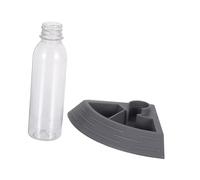 DIYEAH Reptile Tank Accessories Small Animal Water Dispenser Lizard Drinking Basin Lizard Feeder Reptile Accessories Hamster Feeder Abs Grey