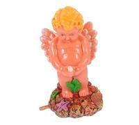 DIYEAH Resin Aquarium Air Bubbler Angel Shape Oxygen Pump Accessory for Fish Tanks Enhances Oxygen Supply Improves Water Quality Fish Tank Ornament with Bubble Effect