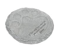 DIYEAH Resin Dog Memorial Tombstone Pet Paw Print Garden Grave Marker for Outdoor Lawn and Indoor Use Weather-resistant Pet Souvenir Headstone for Remembering Beloved Dogs