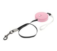 DIYEAH Retractable Leash for Small Cats and Rabbits to 5kg, Lightweight Nylon with Tangle-free Control, for Outdoor Activities and Garden Strolls in Pink Plastic Design