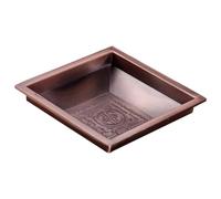 DIYEAH Retro Alloy Buddhist Smoke Plate Fire Tribute Dish for Temple Worship and Home Decoration with Auspicious Pattern Suitable for Religious Ceremonies and Spiritual Offerings