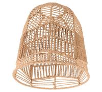 DIYEAH Retro Braided Lampshade Ceiling Light Shade Lamp Shade Lamps for Living Room Woven LED Modern Fabric Hanging Indoor Black Paper Light Shade Small Wicker Rattan Paper Rope