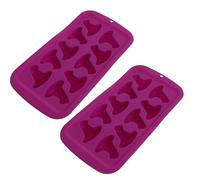 DIYEAH Reusable Chocolate Mold 2pcs Wizard Hat Shaped Silicone Purple Energy Saving Multi-Functional Silicone Candy and Ice Cube Mould for Halloween Baking and Candy Making