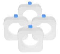 DIYEAH Reusable Ice Packs 4pcs for Air Conditioner Fan, White Pe Material, Rapid Cooling Function, Suitable for Home and Office Use, Compact Size for Efficient Cooling