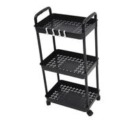 DIYEAH Rolling Storage Cart Multi Utility Trolley for Kitchen Bathroom Living Room and Office Material Easy to Move Space-saving Organizer