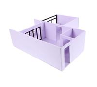DIYEAH Scale DIY Architectural Crafting Kit Unfinished Miniature Apartment Layout Model Easy to Assemble Sectional Design for Real Visualization and Learning
