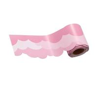 DIYEAH Scalloped Cloud Border Trim Roll for Bulletin Board Classroom Blackboard Frames Office Decor with Playful Sky Theme Flexible for School and Party Accents