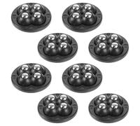 DIYEAH Self Adhesive Mini Caster Wheels Silent Rolling Casters Abs and Steel Material with 360° Swivel 8pcs Quiet Operation and Easy Installation for Appliances and Trash Can