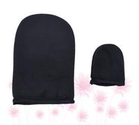 DIYEAH Self Tanning Gloves Easy to Wear with Pe Sponge and Flocking Material 2pcs Black Sunscreen Applicator Mitts Save Essential Oil and Remove Tanning Product Evenly for Women