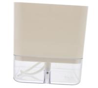 DIYEAH Self-watering Transparent Wall Planter with Removable Dual Layers Automatic Moisturizing Flowerpot for Indoor Succulents Houseplants and Annuals Easy Self-adhesive Vertical Pot for