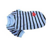 DIYEAH Shirt classify with Circumference Blue Striped 50cm Puppy Chest please help this title Breathable Cotton to T Shirt for Comfortable and Back Length 40cm, me Wear, Dog Small Dogs,