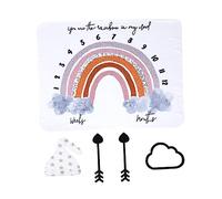 DIYEAH Shower Backdrop Rainbow Photography Background for Newborns Props for Birthday and Home Decor Durable and Soft