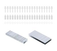 DIYEAH Shutter Repair Supplies Blind Slats Repair Pins White Plastic Rubber Iron Spring Loaded Universal Compatibility Plantation Shutter Maintenance Home DIY Restoration